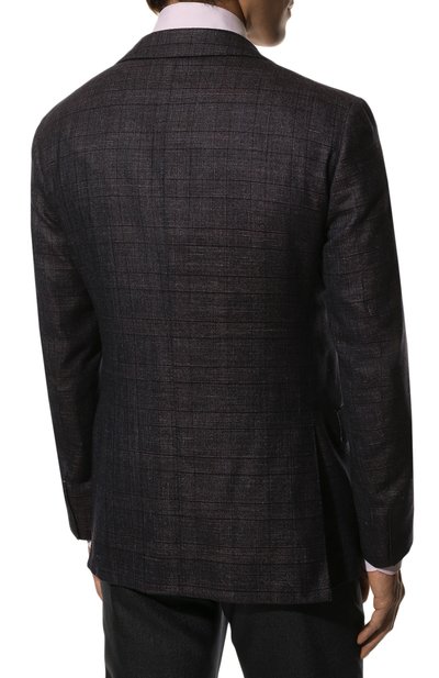 Пиджак из кашемира и шелка ZILLI, арт. MNS-VG2Y-2-B6626/0002, фото 4