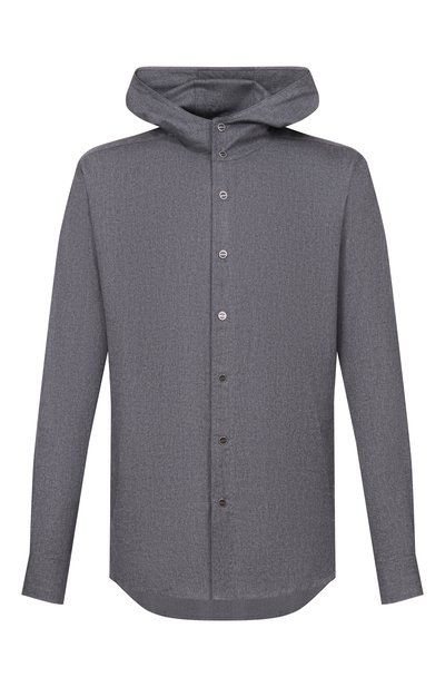 Мужская рубашка из хлопка и лиоцелла KITON, арт. UMCMARH0944016