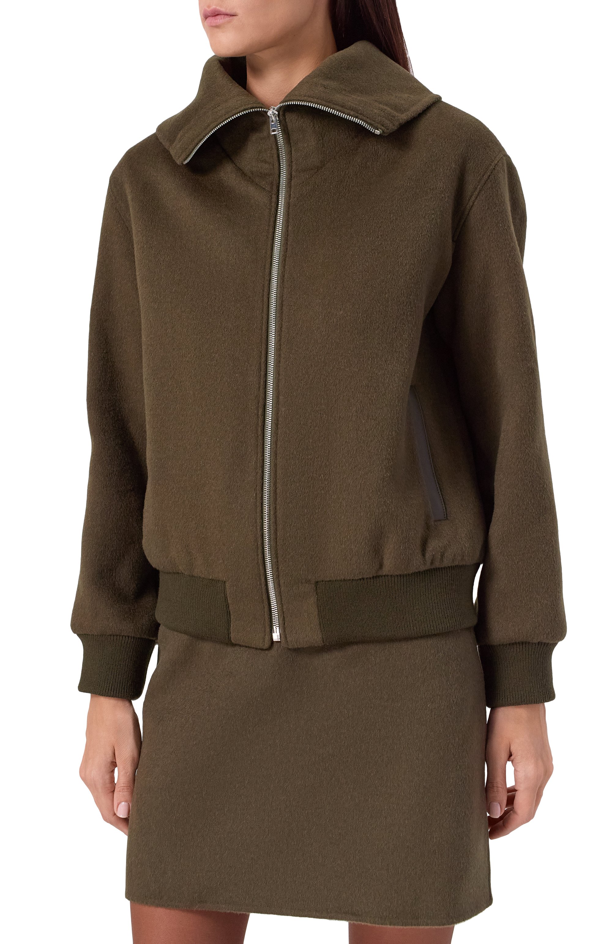 Бомбер с отделкой из норки YVES SALOMON, арт. 26WYV05660CAVI, фото 6