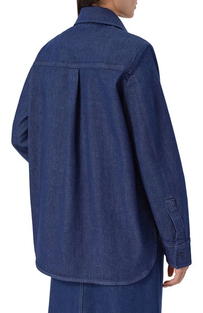 Джинсовая рубашка BOSS темно-синего цвета по цене 25150 руб., арт. 50552628, фото 4 Джинсовая рубашка BOSS, арт. 50552628, фото 4