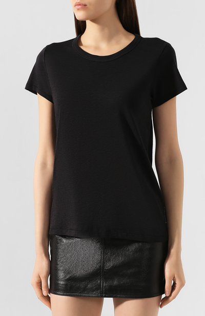 Хлопковая футболка RAG AND BONE черного цвета по цене 10950 руб., арт. W272C32CH, фото 3 Хлопковая футболка RAG AND BONE, арт. W272C32CH, фото 3