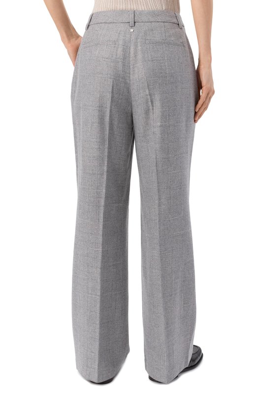 Брюки из шерсти и вискозы Lorena Antoniazzi PA01A/5024 Серый  PA01A/5024 Фото 4