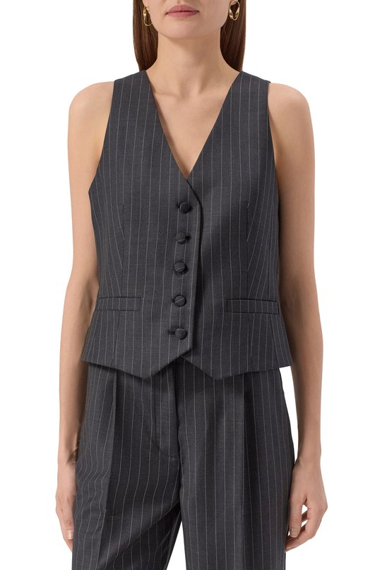 Шерстяной жилет Shervarli VA25-0010 Серый  VA25-0010 Фото 3