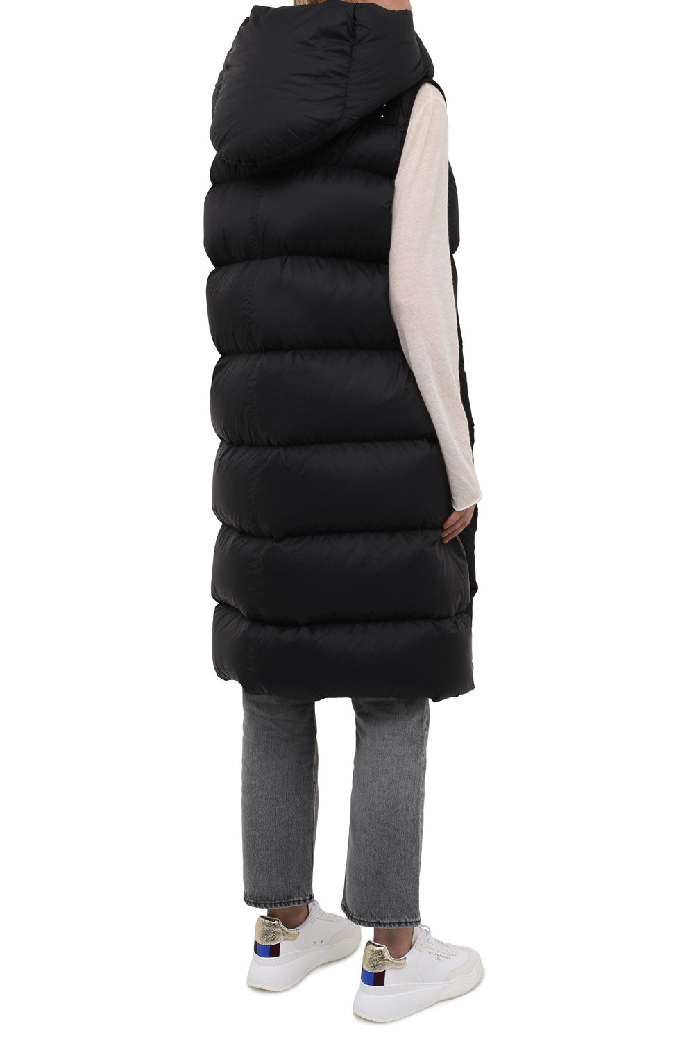 Пуховый жилет RICK OWENS черного цвета по цене 198000 руб., арт. RP02A7914/NZD3, фото 4 Пуховый жилет RICK OWENS, арт. RP02A7914/NZD3, фото 4