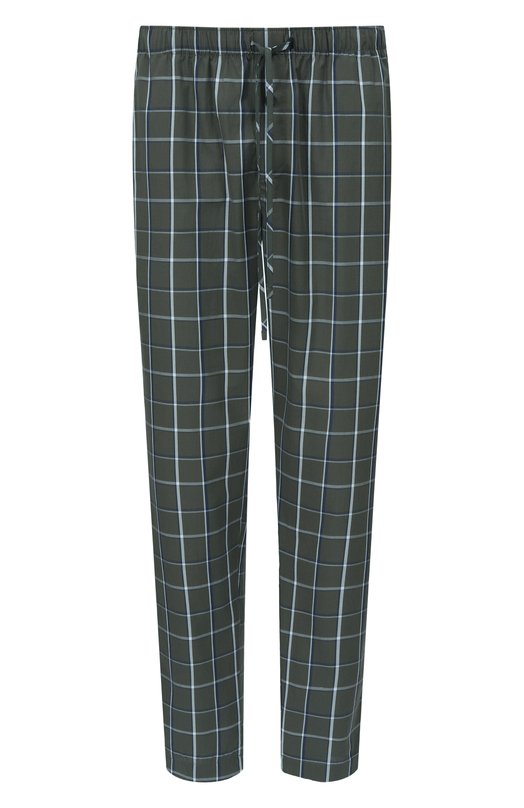 Хлопковые домашние брюки Hanro 075114 Зелёный 075114