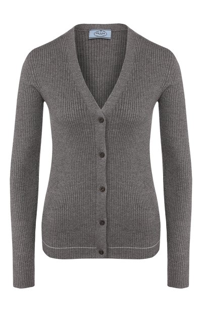 Женский кардиган из смеси шерсти и шелка PRADA, арт. P25H20-1UYM-F0480