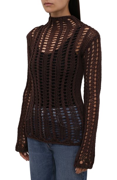 Хлопковый пуловер THE ATTICO, арт. 213WCK22/C041, фото 3