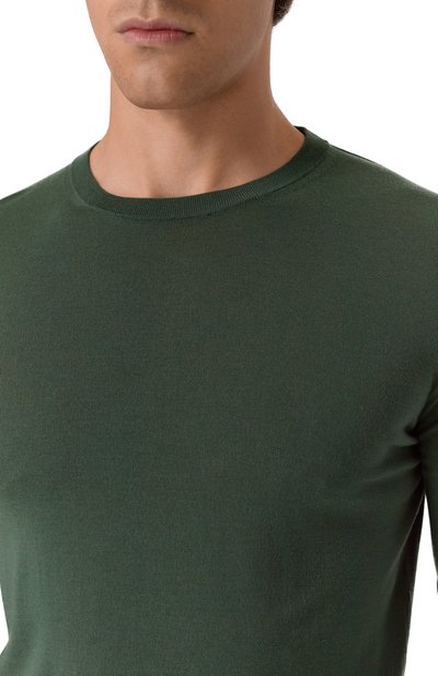 Шерстяной джемпер MVST зеленого цвета по цене 136000 руб., арт. M0-M25.1MM.K404/44-60, фото 5 Шерстяной джемпер MVST, арт. M0-M25.1MM.K404/44-60, фото 5