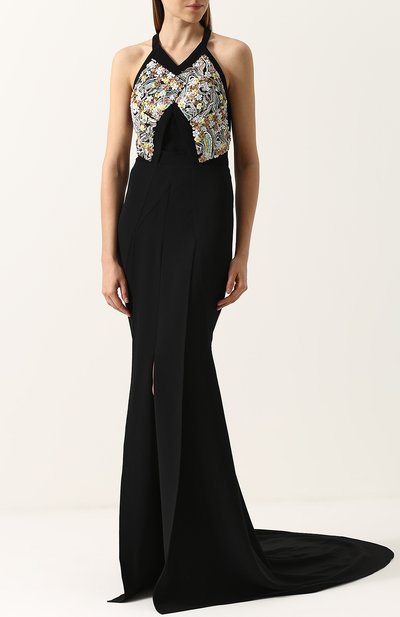 Платье ROLAND MOURET черного цвета по цене 597500 руб., арт. AW17/S0052/F0048, фото 3 Платье ROLAND MOURET, арт. AW17/S0052/F0048, фото 3