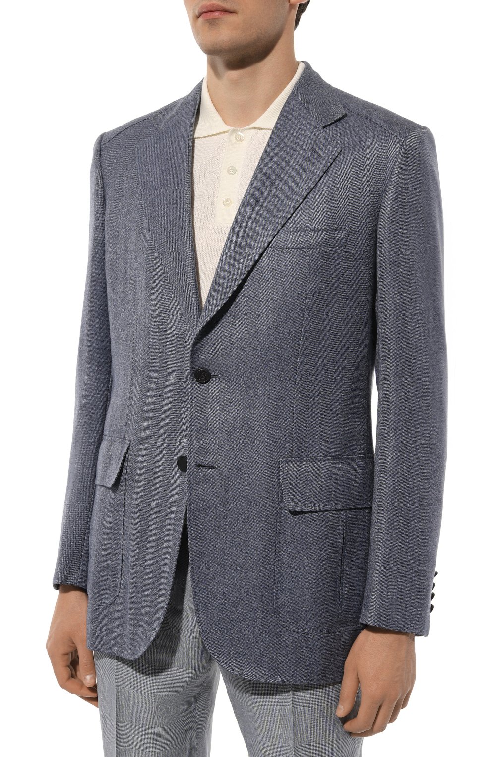 Пиджак из шелка и кашемира BRIONI, арт. RGQP0L/09403/TRAVEL 75, фото 4