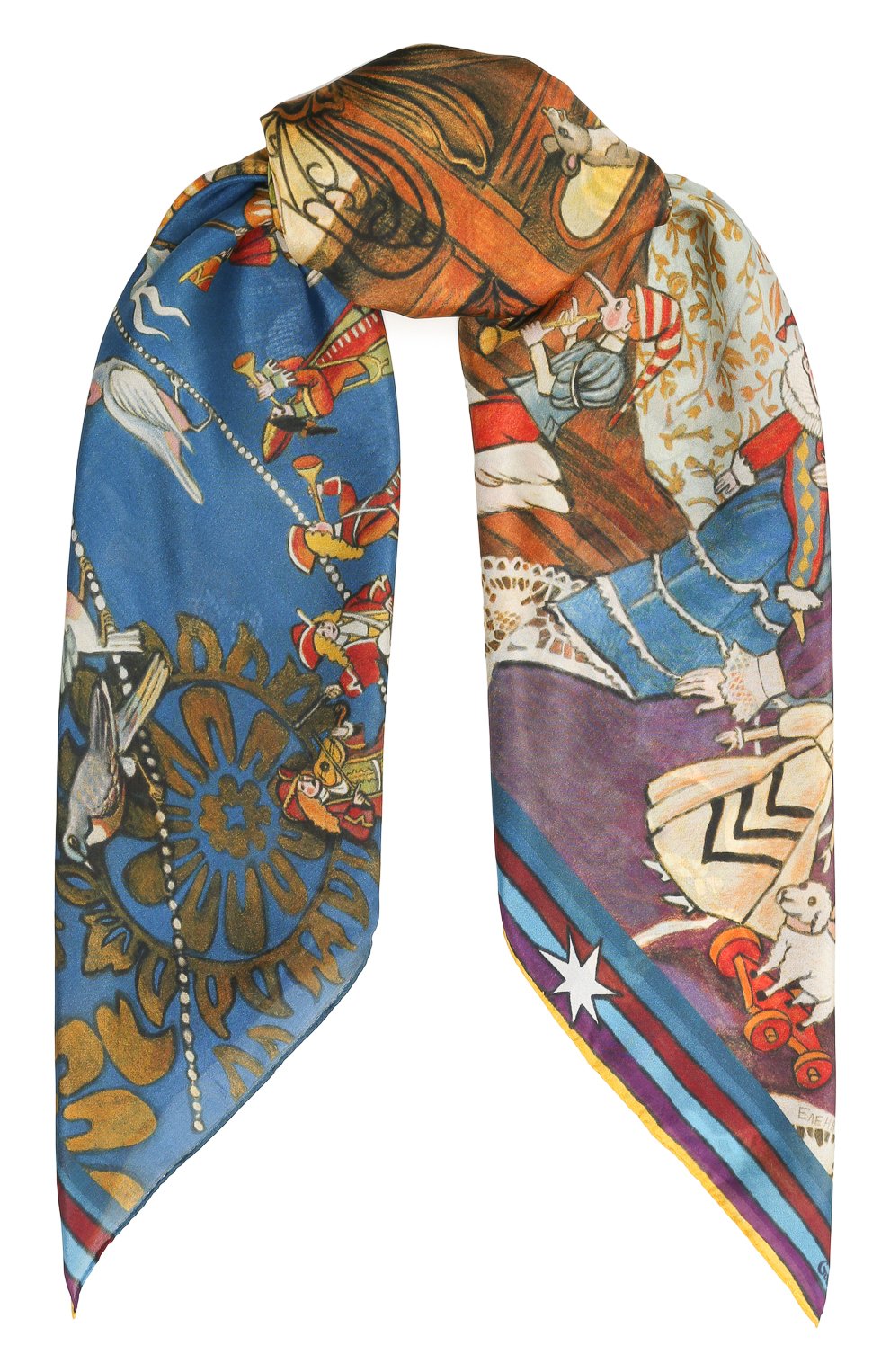 Шелковый платок щелкунчик GOURJI, арт. T23NCR7R/1, фото 1