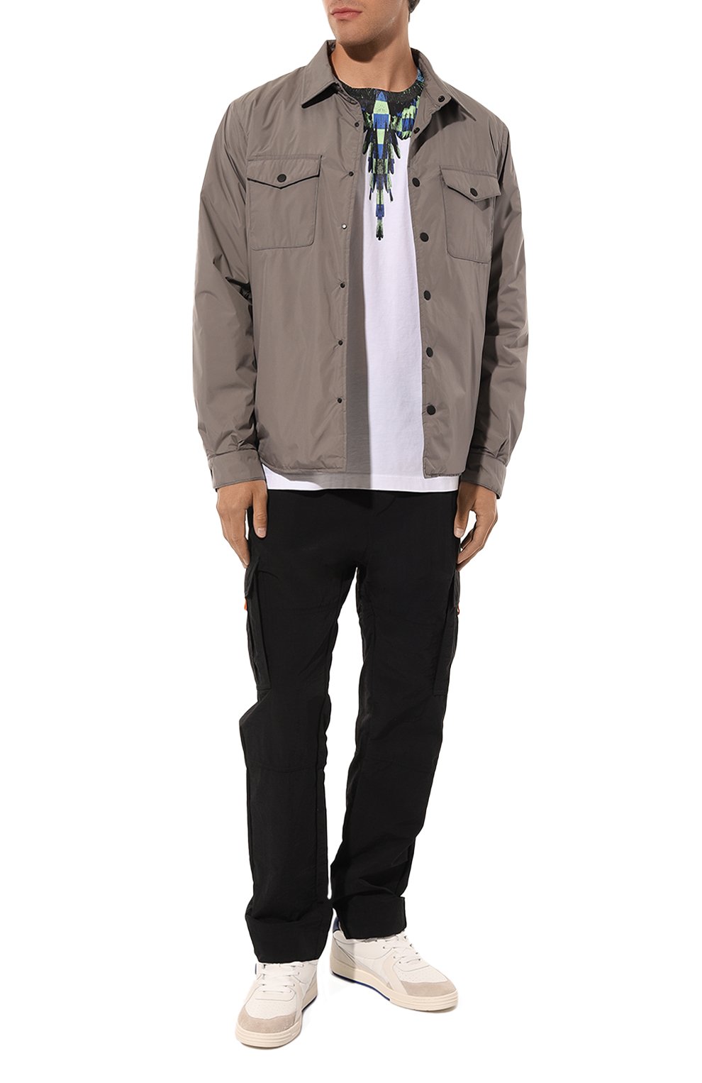 Кожаные кеды PALM ANGELS, арт. PMIA078C99LEA0010145, фото 2