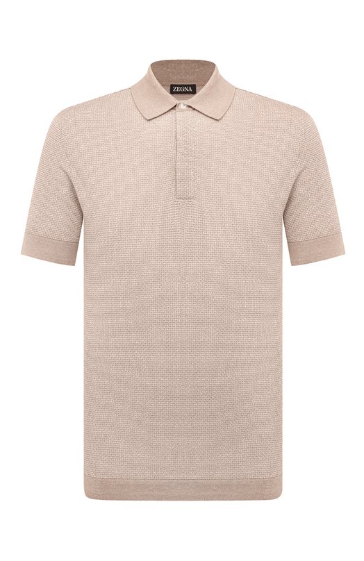 Поло из хлопка и льна Zegna