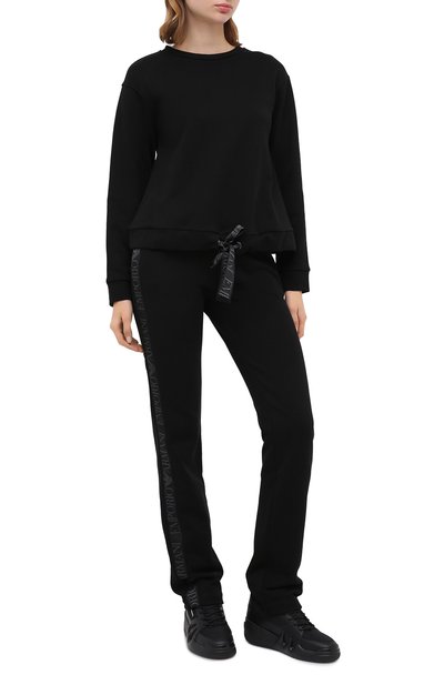 Хлопковый свитшот EMPORIO ARMANI черного цвета по цене 25800 руб., арт. 6H2M6F/2JVTZ, фото 2 Хлопковый свитшот EMPORIO ARMANI, арт. 6H2M6F/2JVTZ, фото 2