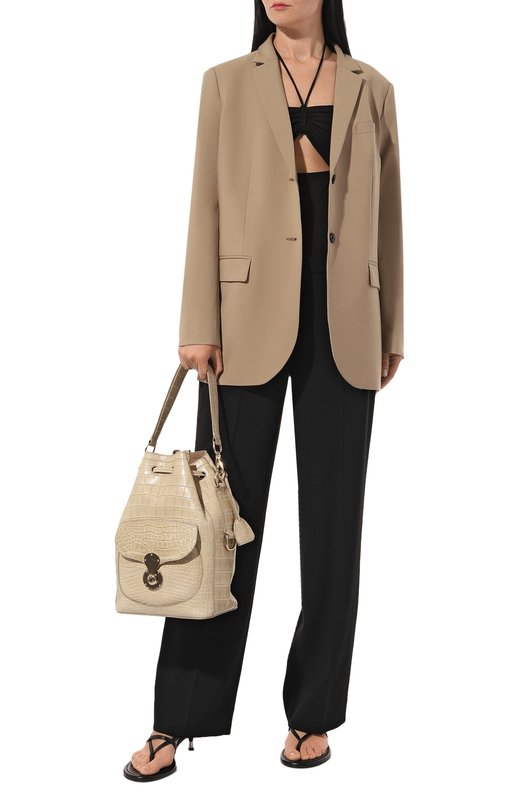 Сумка Ricky Drawstring large Ralph Lauren Бежевый, фото 7