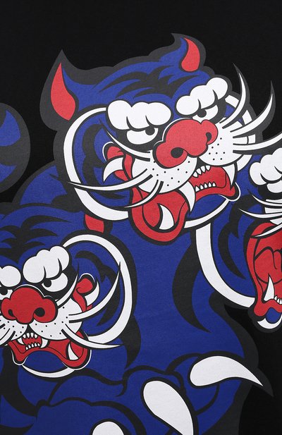 Хлопковая футболка KENZO черного цвета по цене 16050 руб., арт. FB52TS6414SJ, фото 5 Хлопковая футболка KENZO, арт. FB52TS6414SJ, фото 5