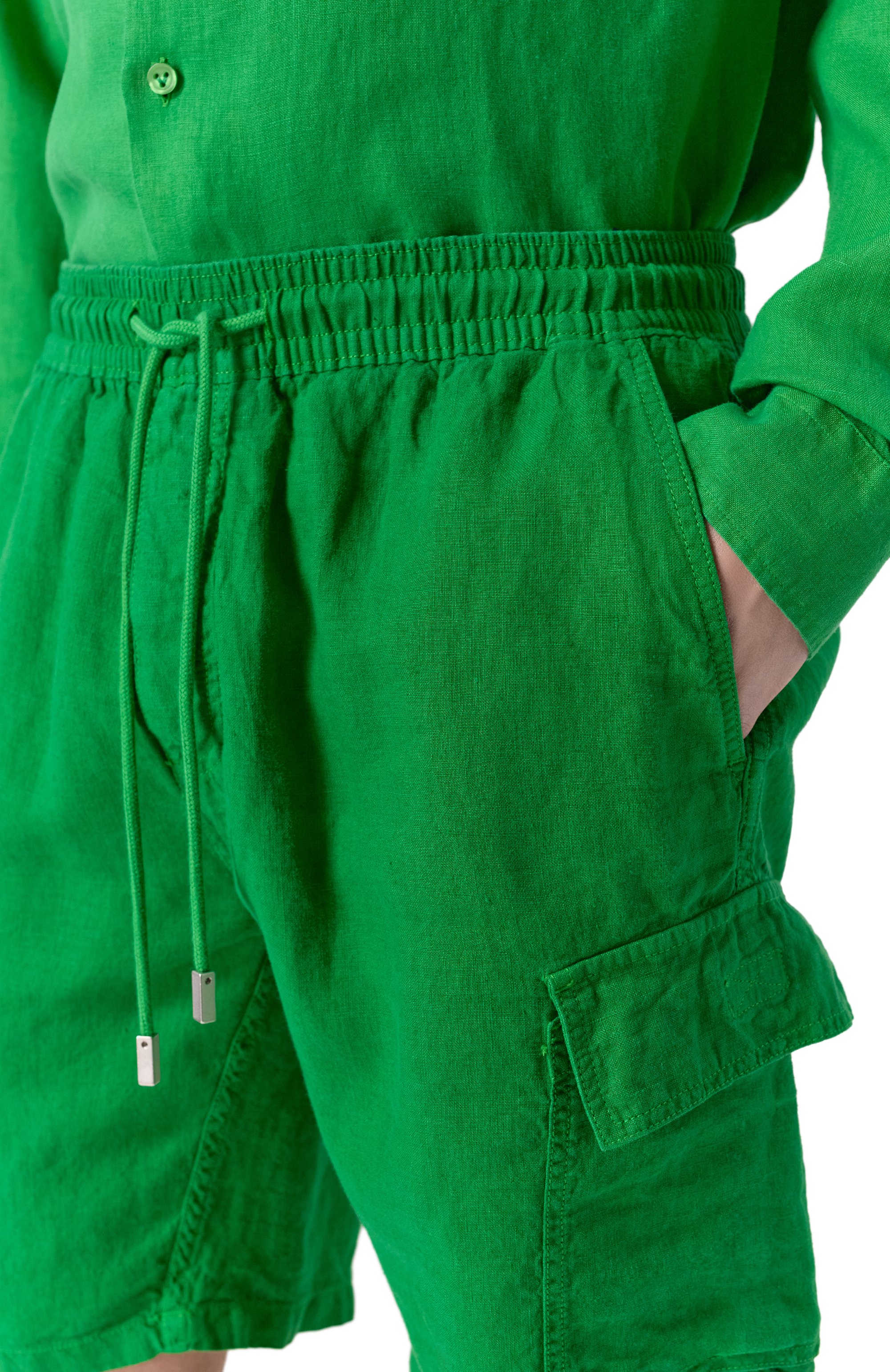 Льняные шорты VILEBREQUIN, арт. BAIE/AU101, фото 5