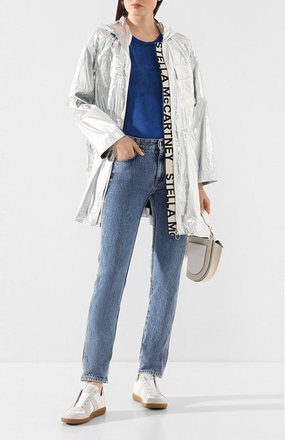 Парка с капюшоном STELLA MCCARTNEY серебряного цвета по цене 97050 руб., арт. 600546/S0B17, фото 2 Парка с капюшоном STELLA MCCARTNEY, арт. 600546/S0B17, фото 2