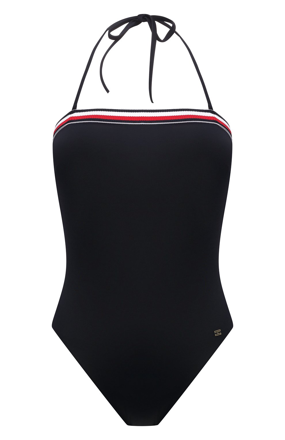 Слитный купальник TOMMY HILFIGER темно-синего цвета по цене 10990 руб., арт. UW0UW02699, фото 1 Слитный купальник TOMMY HILFIGER, арт. UW0UW02699, фото 1
