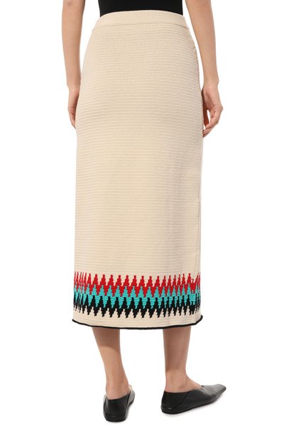 Хлопковая юбка JIL SANDER белого цвета по цене 87450 руб., арт. J40MA0135/J15402, фото 4 Хлопковая юбка JIL SANDER, арт. J40MA0135/J15402, фото 4