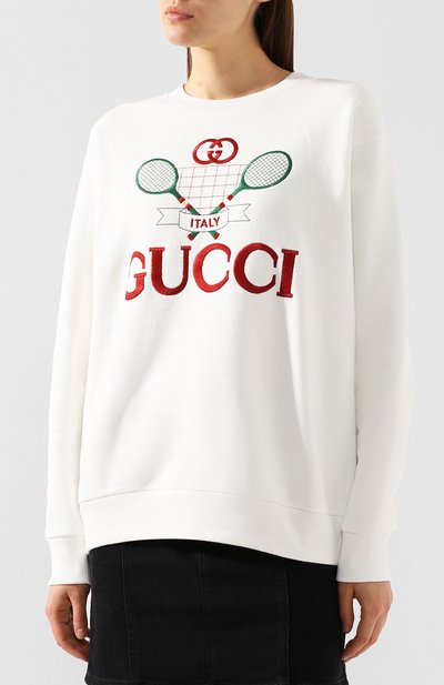 Хлопковый свитшот GUCCI, арт. 469250/XJBIY, фото 3