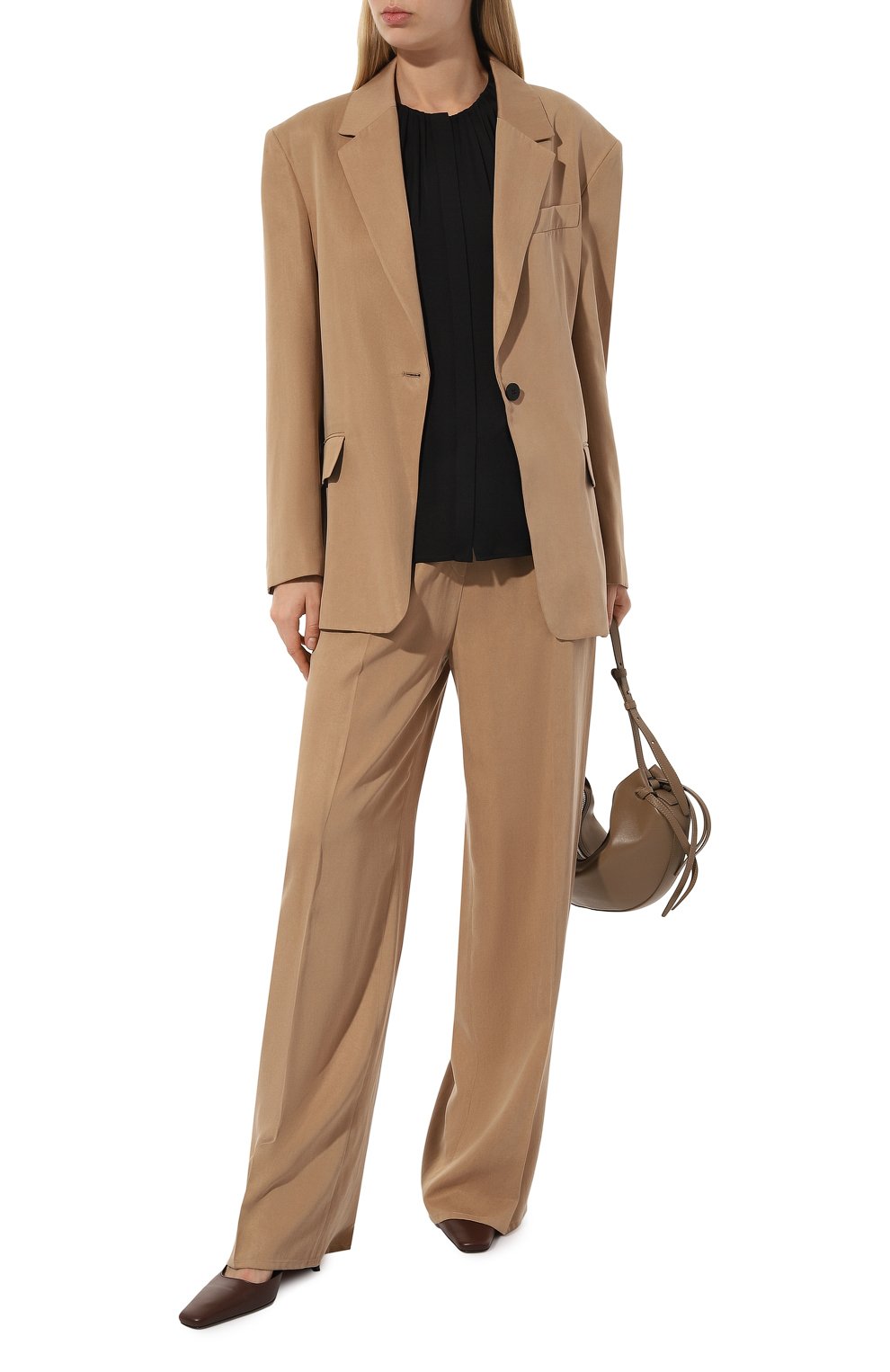 Шелковая блузка BOSS черного цвета по цене 26100 руб., арт. 50490058, фото 2 Шелковая блузка BOSS, арт. 50490058, фото 2