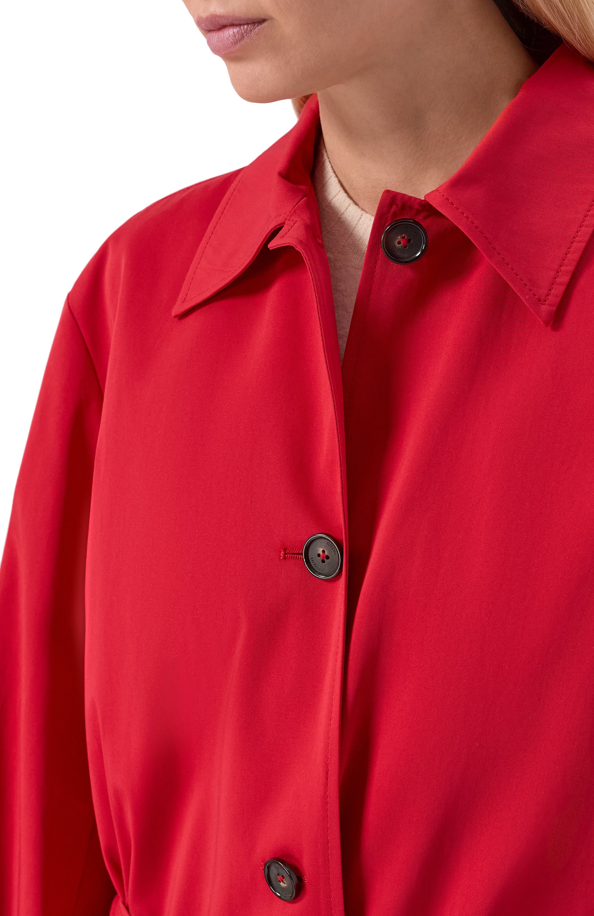 Хлопковый плащ TOTEME, арт. 261-WR00307-FB0490, фото 5