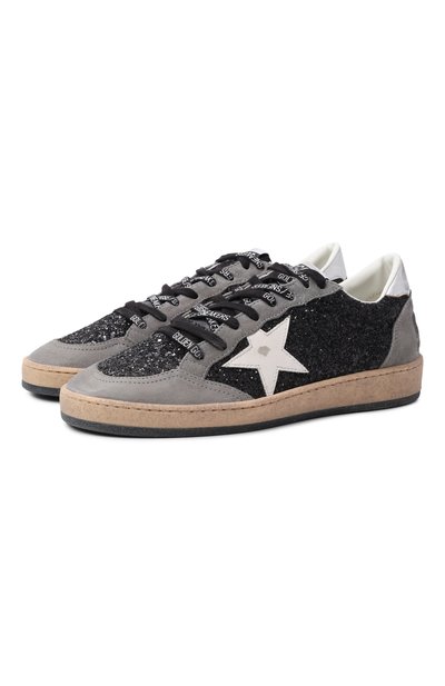 Женские комбинированные кеды ball star GOLDEN GOOSE DELUXE BRAND, арт. GWF00117.F006675