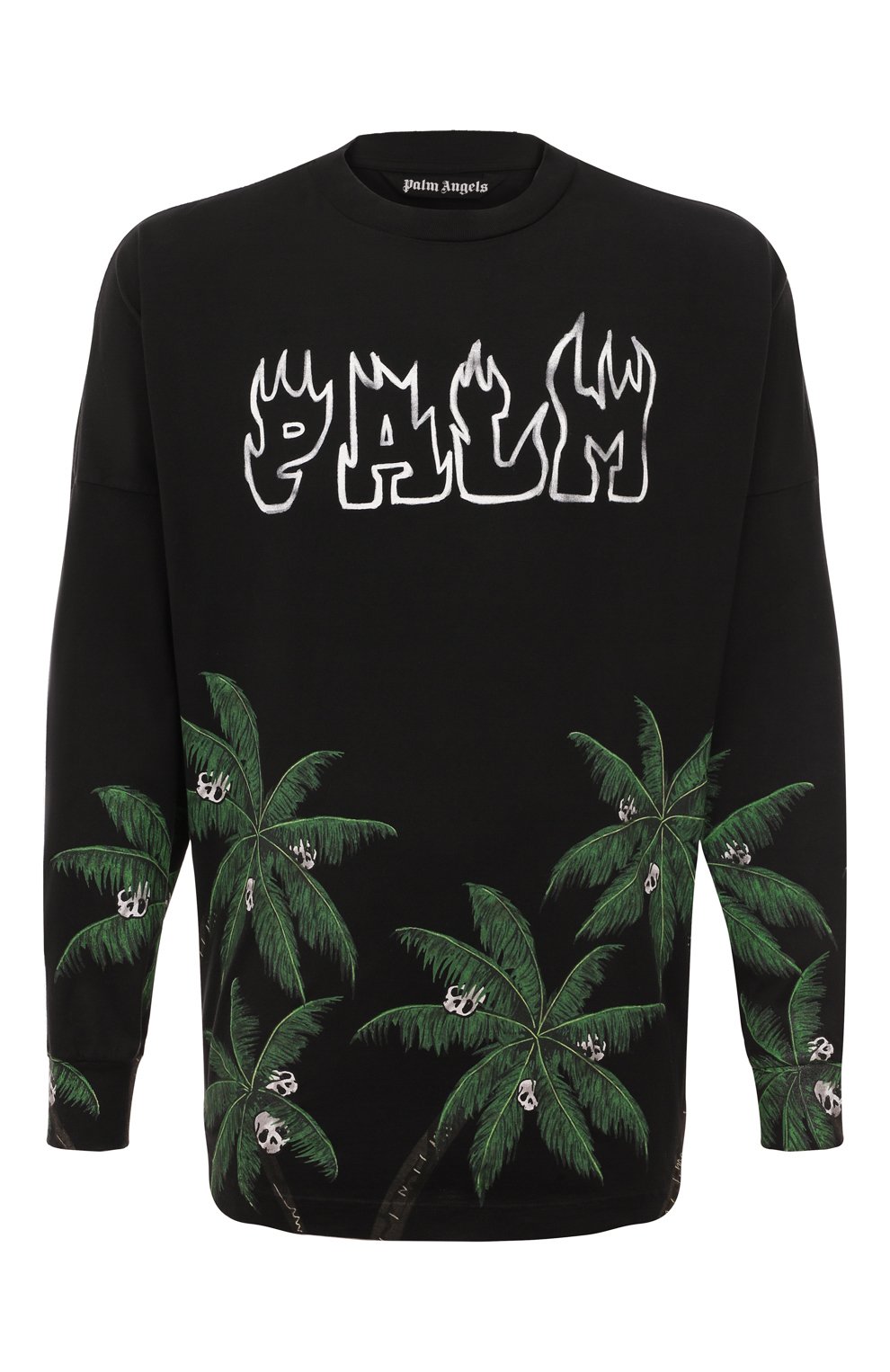 Хлопковый лонгслив PALM ANGELS, арт. PMAB001S23JER0021055, фото 1