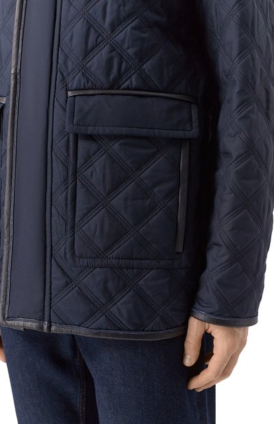 Шелковая куртка с кожаной отделкой ZILLI, арт. ASTA01M0628VCQ000, фото 5