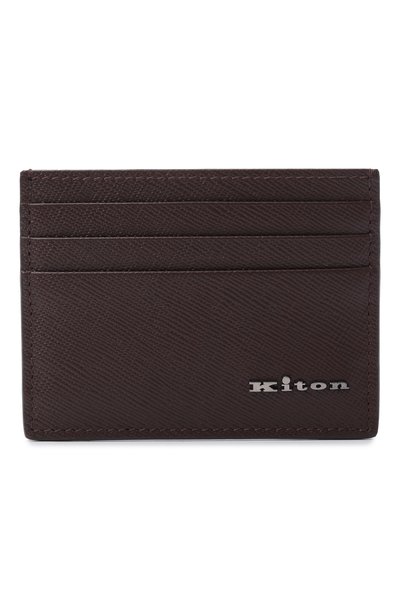 Мужской кожаный футляр для кредитных карт KITON, арт. UPEA010N01269