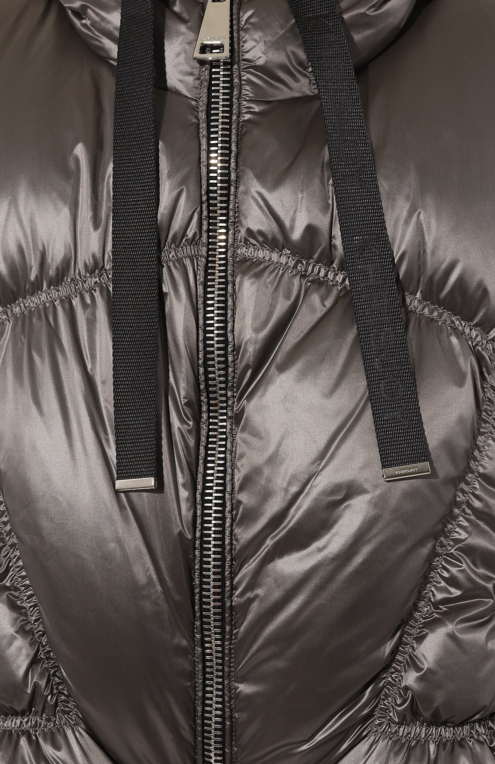 Пуховый жилет KHRISJOY темно-серого цвета по цене 144500 руб., арт. AFPW003/STR, фото 5 Пуховый жилет KHRISJOY, арт. AFPW003/STR, фото 5