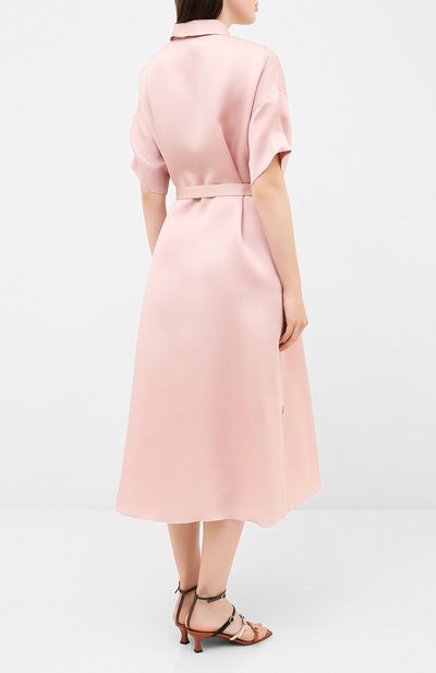 Шелковое платье TEGIN розового цвета по цене 47000 руб., арт. SD2095R, фото 4 Шелковое платье TEGIN, арт. SD2095R, фото 4