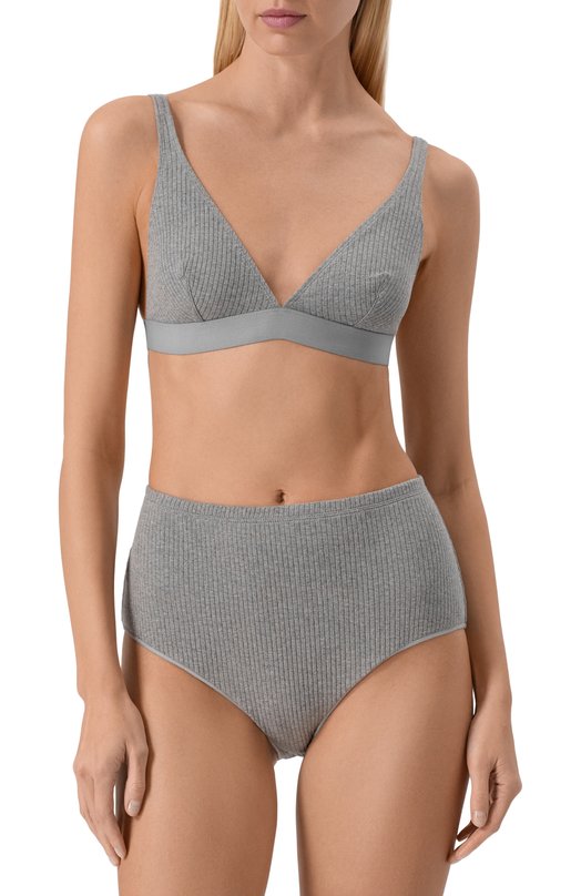 Хлопковые трусы с завышенной талией DNUD Paris L935CU Серый  L935CU Фото 2