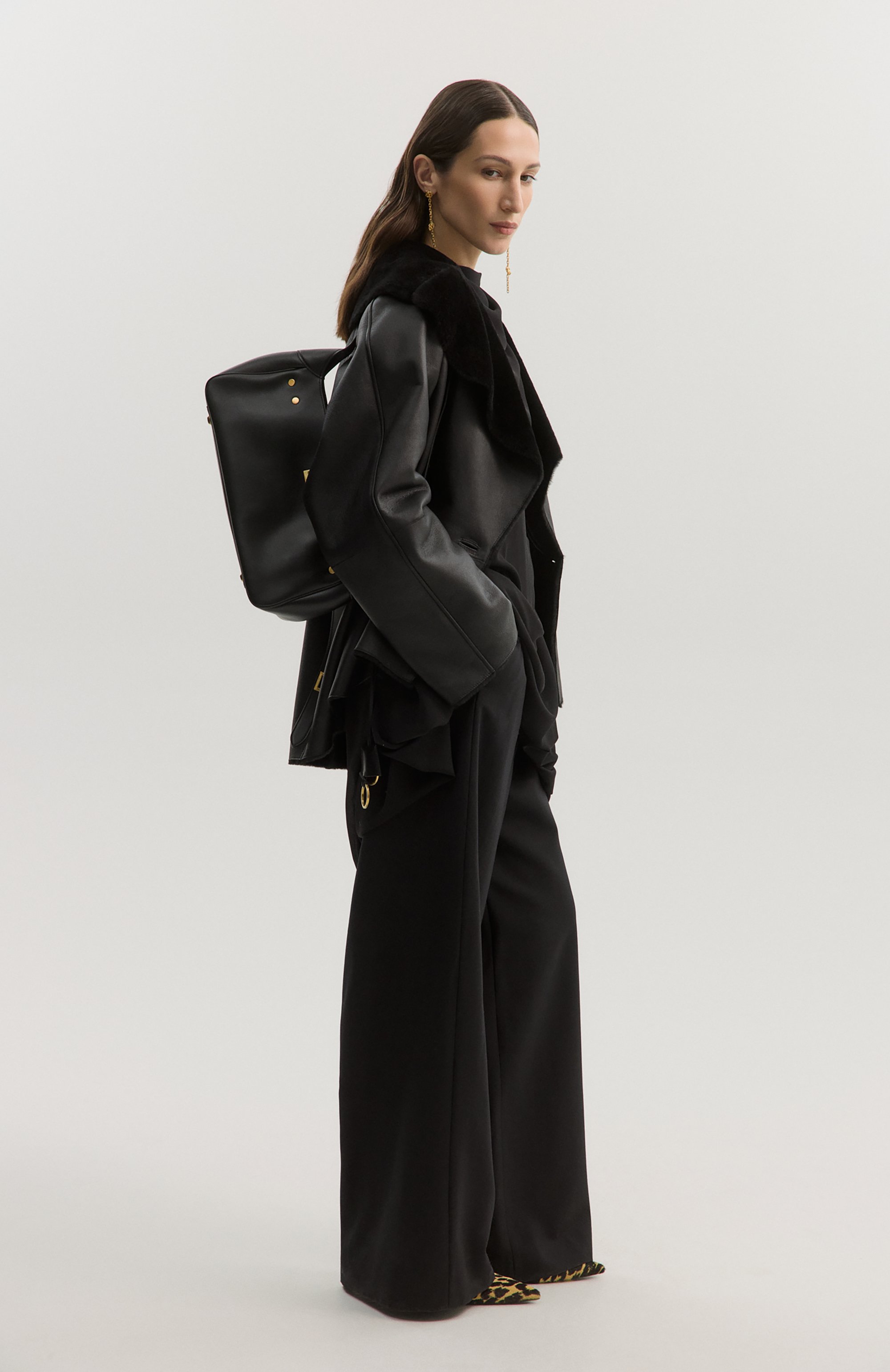 Шерстяные брюки DRIES VAN NOTEN, арт. 010946/2249, фото 6