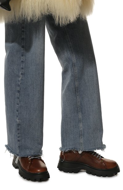 Кожаные ботинки MIU MIU, арт. 5T692C-3L1P-F0046-030, фото 3