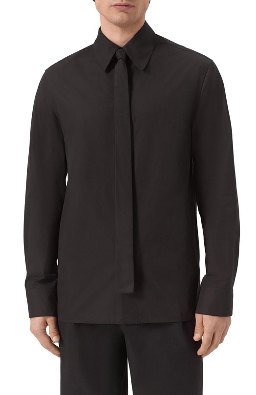 Хлопковая сорочка Jil Sander J21DL0202-J45002 Чёрный  J21DL0202-J45002 Фото 3