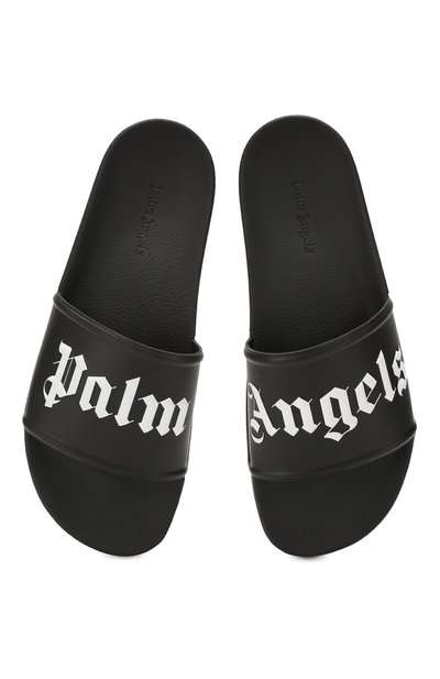 Шлепанцы PALM ANGELS черного цвета по цене 12600 руб., арт. PMIA014S202760231001, фото 5 Шлепанцы PALM ANGELS, арт. PMIA014S202760231001, фото 5