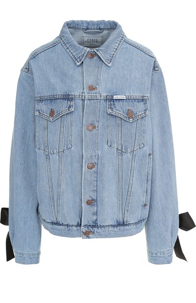 Джинсовая куртка свободного кроя со шнуровкой FORTE DEI MARMI COUTURE, арт. FC1-SS18-105BIS, фото 1