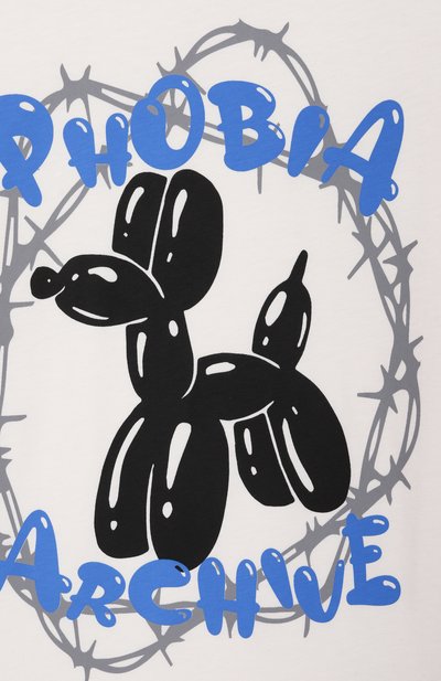 Хлопковая футболка PHOBIA ARCHIVE, арт. PHK00827, фото 3