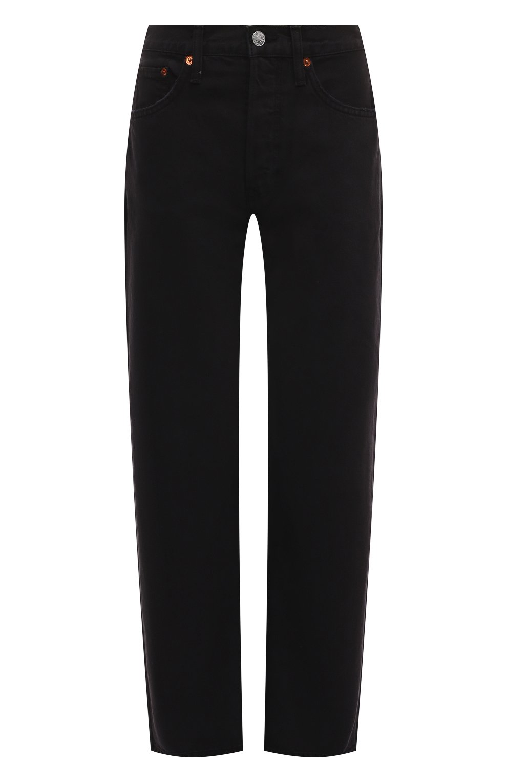 Джинсы RE/DONE черного цвета по цене 35150 руб., арт. 184-3WHRL/D, фото 1 Джинсы RE/DONE, арт. 184-3WHRL/D, фото 1