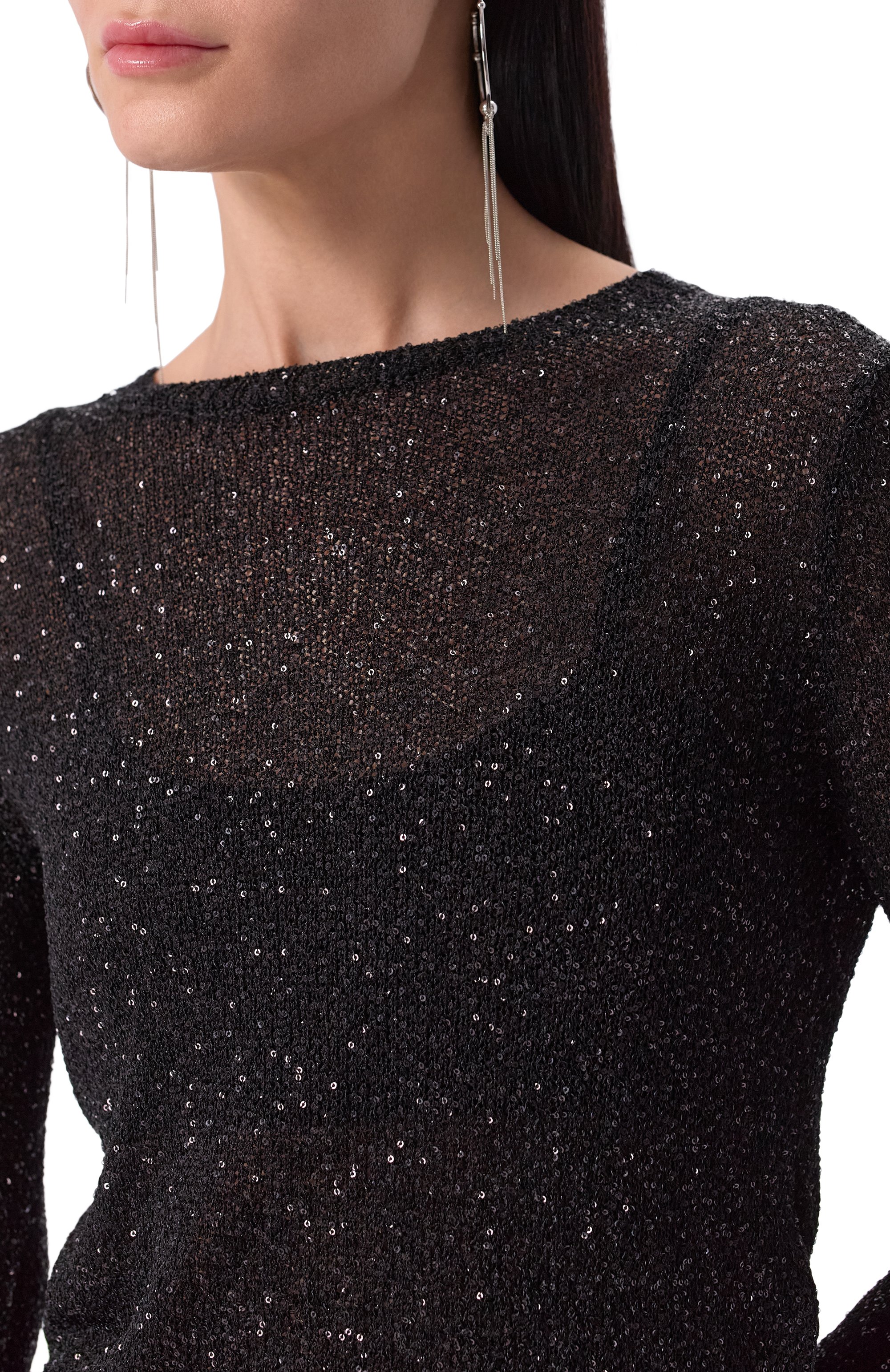 Пуловер с отделкой пайетками BALENCIAGA, арт. 813115/T7196, фото 5