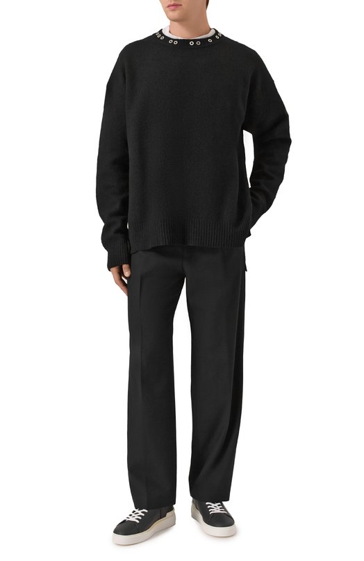 Кожаные кеды B-Court Balmain FM1VI288/LBFC Чёрный  FM1VI288/LBFC Фото 2