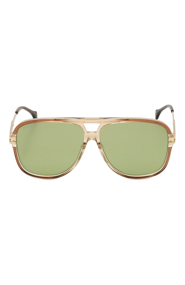 Женские солнцезащитные очки GUCCI коричневого цвета, арт. GG1105S 003 | Фото 4 (Региональные ограничения белый список (Axapta Mercury): Не проставлено; Нос: Не проставлено; Материал: Пластик; Тип очков: С/з; Кросс-КТ: С/з-унисекс; Очки форма: Авиаторы; Оптика Гендер: оптика-унисекс)