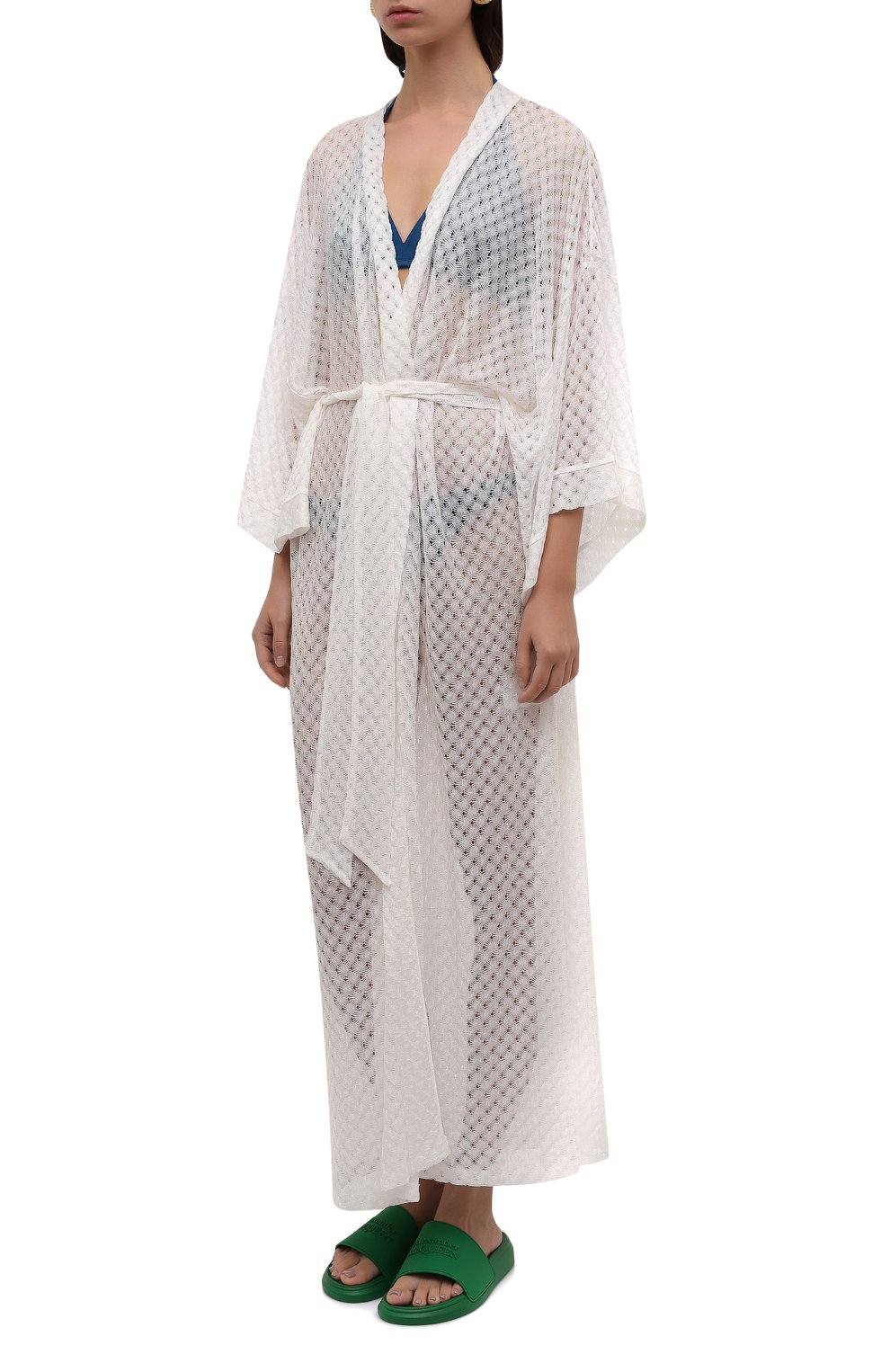 Туника из вискозы MISSONI белого цвета по цене 86600 руб., арт. MMQ00271/BR00G5, фото 3 Туника из вискозы MISSONI, арт. MMQ00271/BR00G5, фото 3