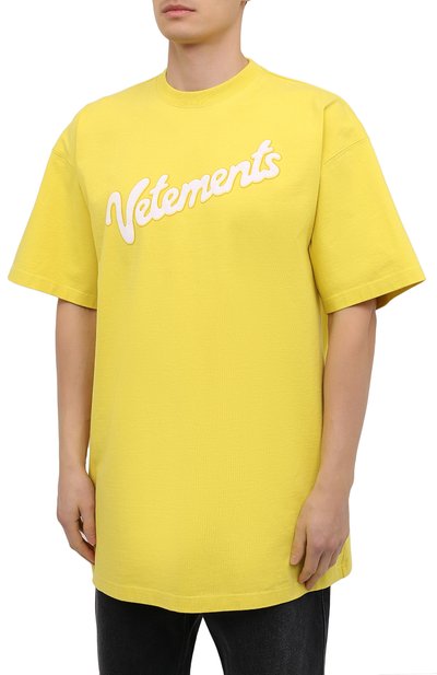 Хлопковая футболка VETEMENTS, арт. UE51TR760Y 1614/M, фото 3