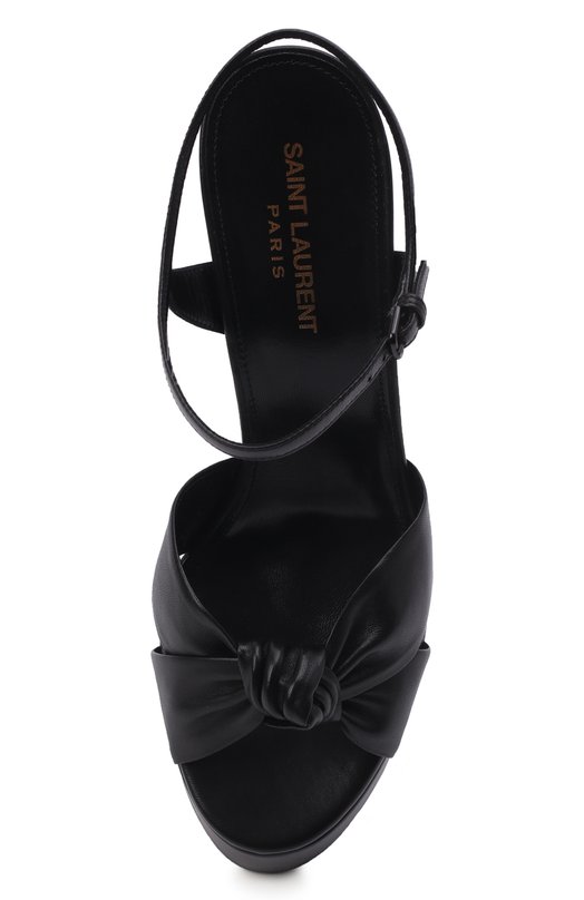 Кожаные босоножки Bianca Saint Laurent 606713/1N800 Чёрный  606713/1N800 Фото 6