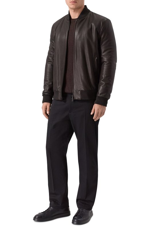 Кожаные кеды Pantanetti 19586E/BALM Чёрный  19586E/BALM Фото 2