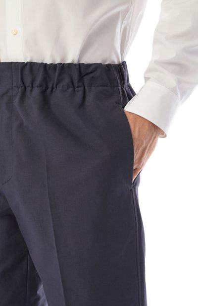 Хлопковые брюки JIL SANDER темно-синего цвета по цене 130000 руб., арт. J23KA0005/J45225, фото 5 Хлопковые брюки JIL SANDER, арт. J23KA0005/J45225, фото 5