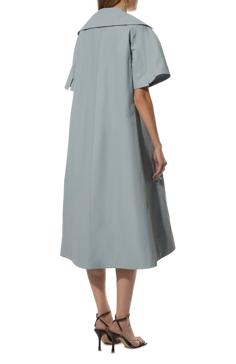Платье изо льна и шелка JIL SANDER, арт. JSPU502205-WU330300, фото 4